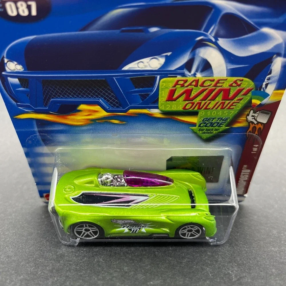 Hot Wheels Monoposto Car Green Diecast 1/64 Scale Collector #087 #1/4